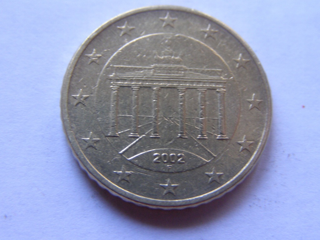 NIEMCY 50 EURO CENT 2002 ROK F BCM !!!!!!!!!! 0306