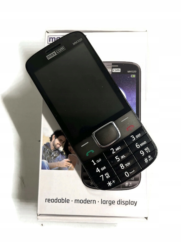 Telefon komórkowy Maxcom MM320 512 MB / 8 MB czarny idealny