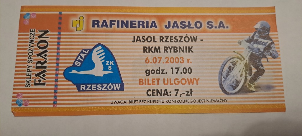 STAL RZESZÓW - RKM RYBNIK 06-07-2003 ŻUŻEL SPEEDWAY