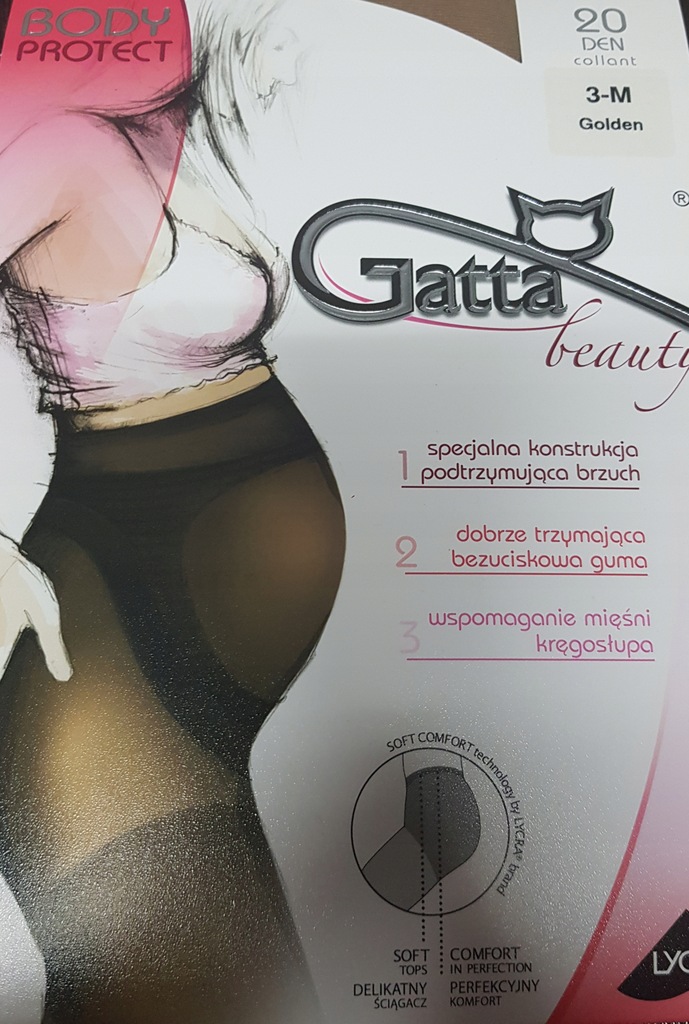 Rajstopy ciążowe Gatta 20 DEN Golden R.4