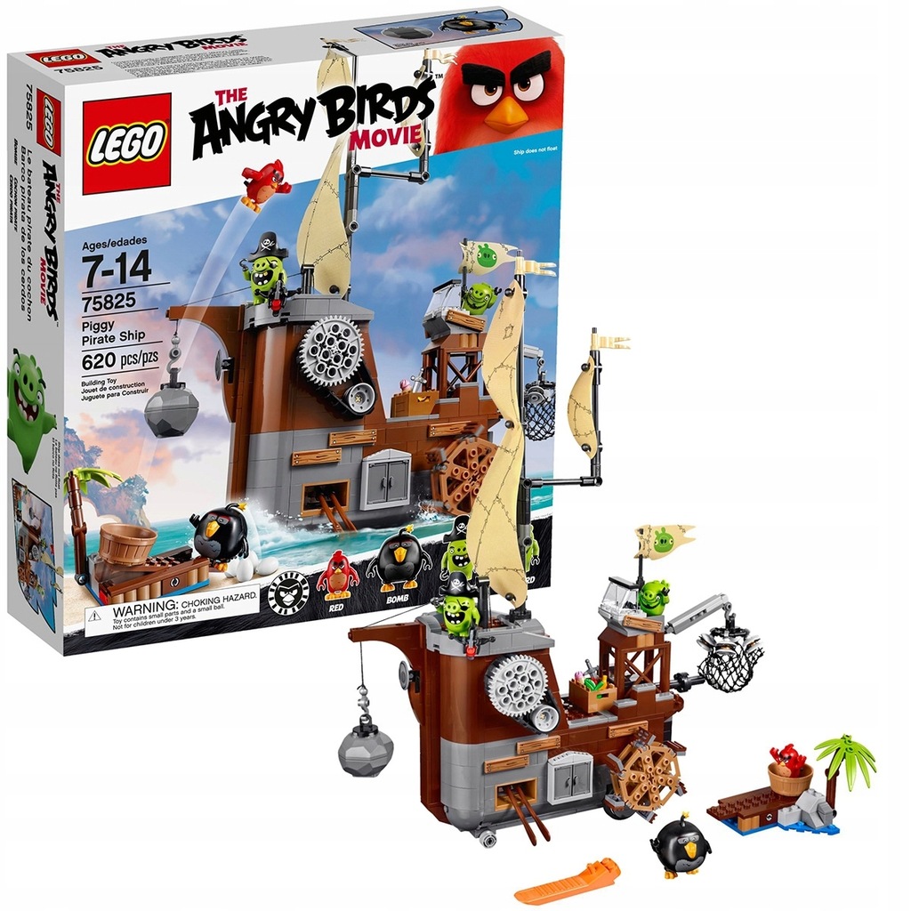 LEGO Angry Birds 75825 Statek piracki świnek