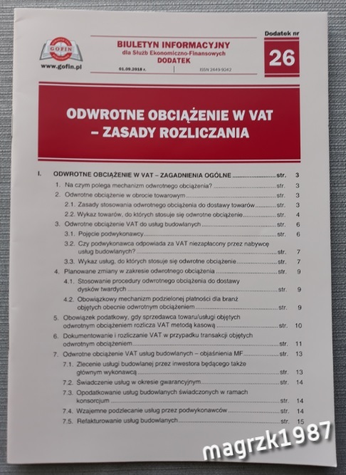 Odwrotne obciążenie w VAT - zasady rozliczania