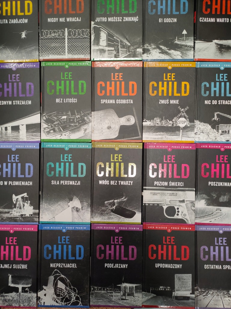 LEE CHILD JACK REACHER - PONAD PRAWEM 1-20 komplet