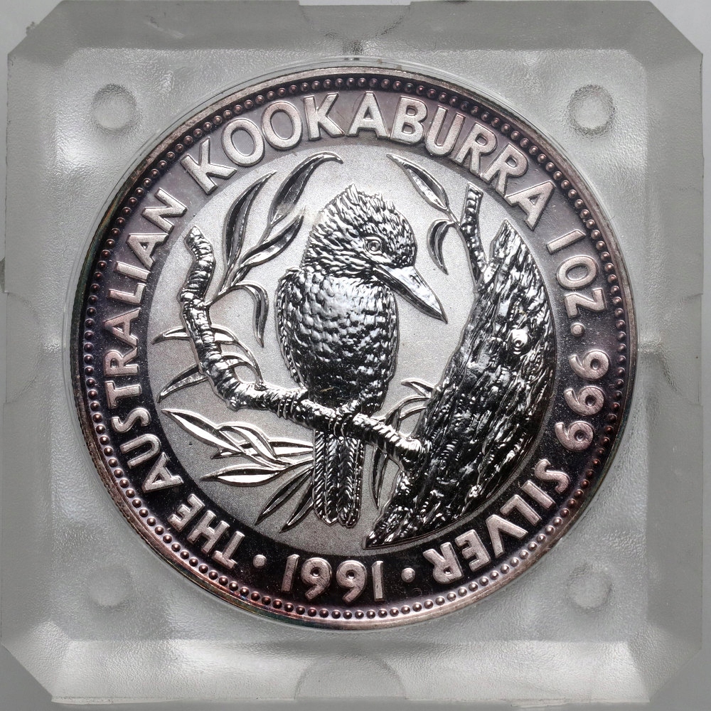 Australia, Elżbieta II, 5 dolarów 1991, Kookaburra