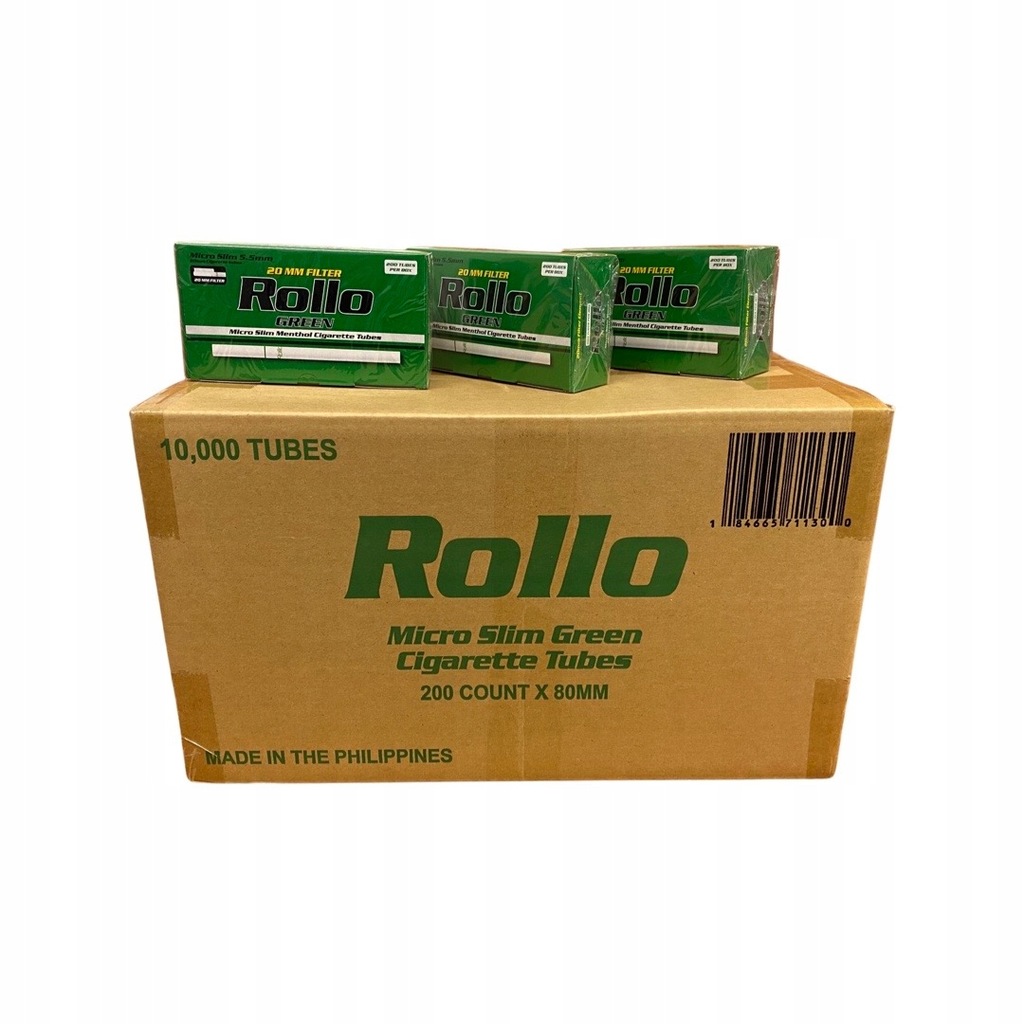 10000 GILZ ROLLO GREEN MICRO SLIM 5,5mm MENTOLOWE