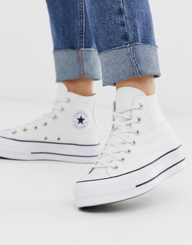 CONVERSE DAMSKIE TRAMPKI WYSOKIE BIAŁE 40 1DIC