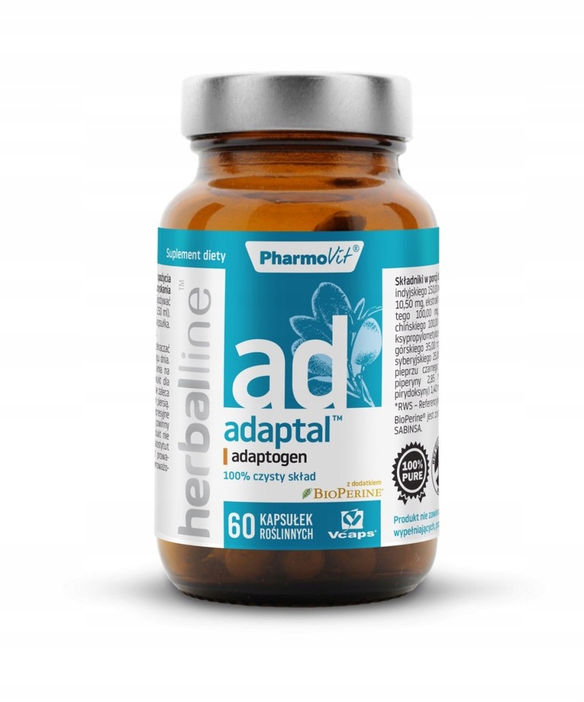 Herballine Adaptal adaptogen 60 kapsułek