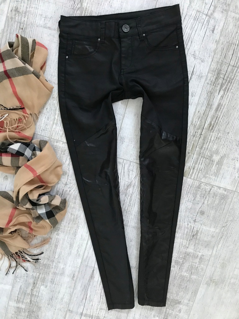 OUTFITERS * spodnie rurki jeans * XXS 32 SKÓRA