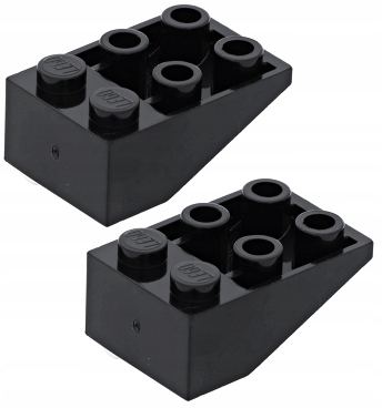 13258a LEGO 3747a 374726 4500458 - skos 3x2 - czarny - 2szt