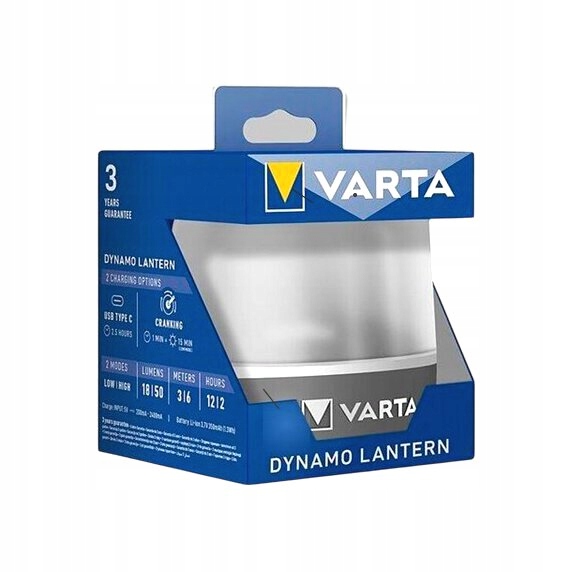 Lampa latarka turystyczna LED VARTA Dynamo Lantern L10R Akumulatorowa