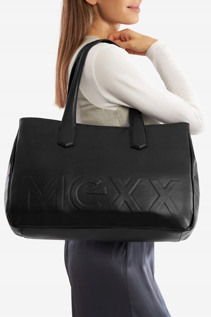 MEXX Torebka duża shopper MEXX-K-001-06 czarny
