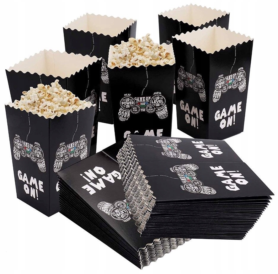 WUWEOT 150 Pack pudełka na popcorn do gier wideo