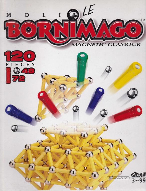 KLOCKI MAGNETYCZNE BORNIMAGO 120 ELEMENTÓW