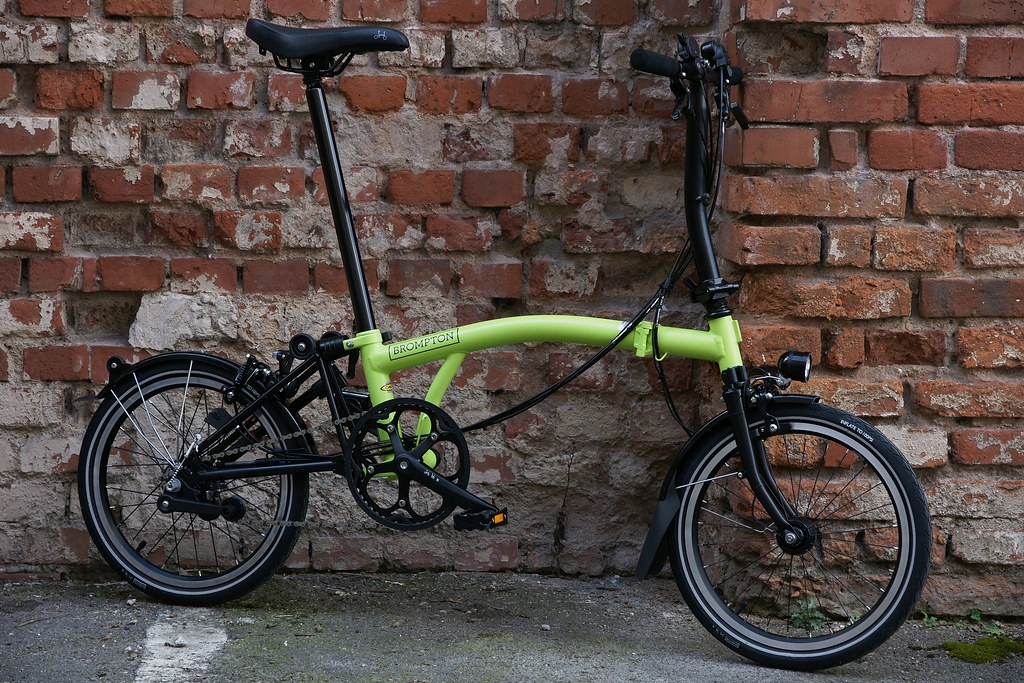 Rower składany Brompton M6L Lime Green + narzędzia