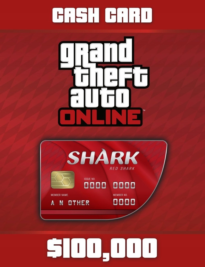 GTA Online Red Shark Card - KLUCZ RGSC