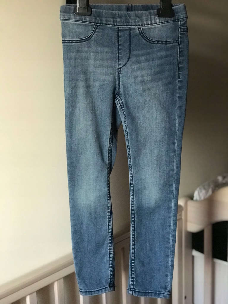 H&M legginsy jeans r.116cm,5-6lat