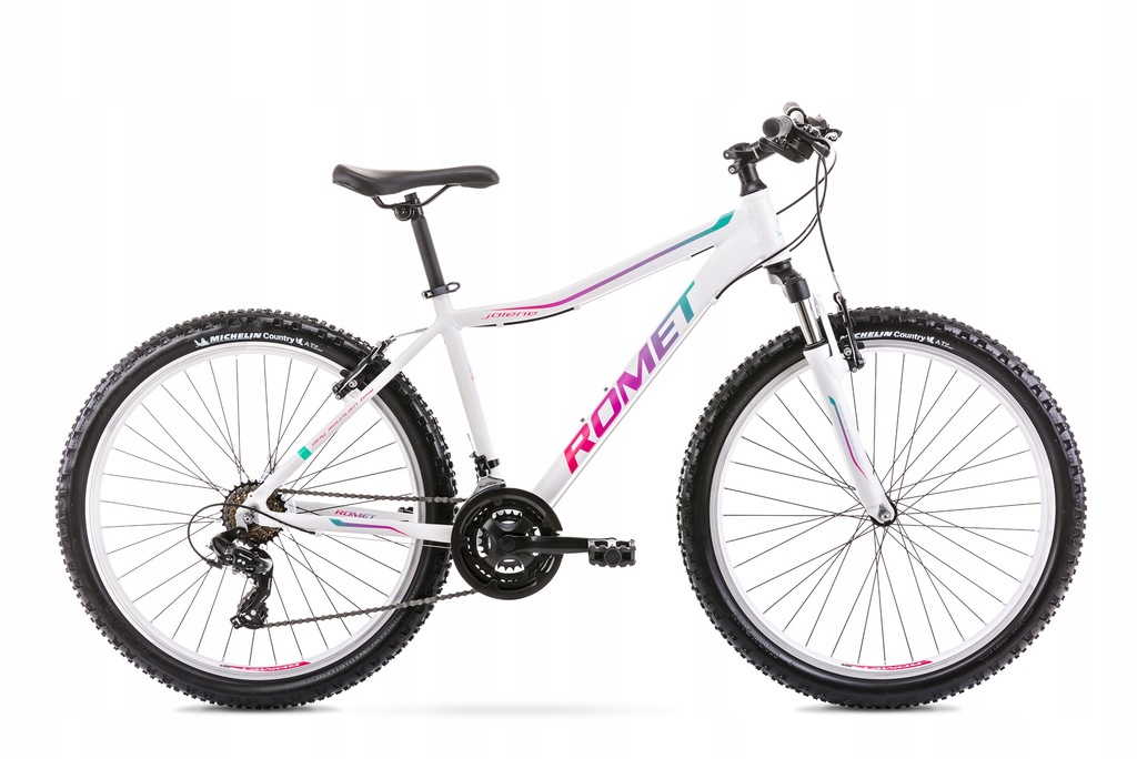 Rower MTB Romet Jolene 6.1 rama 17 cali koło 26 cali biały SHIMANO + GRATIS