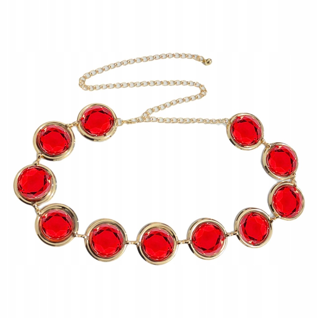 Women's Red Acrylic Chain