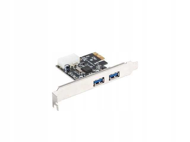 Karta Lanberg PCI Express - USB 3.1 Gen1 2-port + śledź low profile