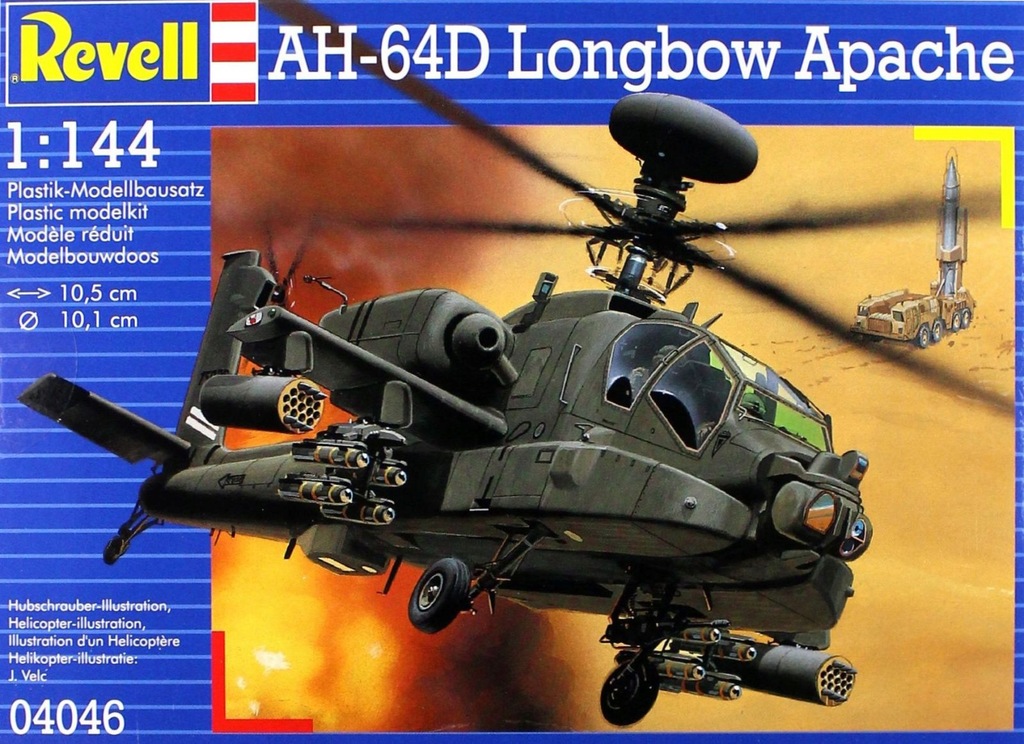 REVELL AH64D LONGBOW APACHE 4046 [MODELARSTWO]