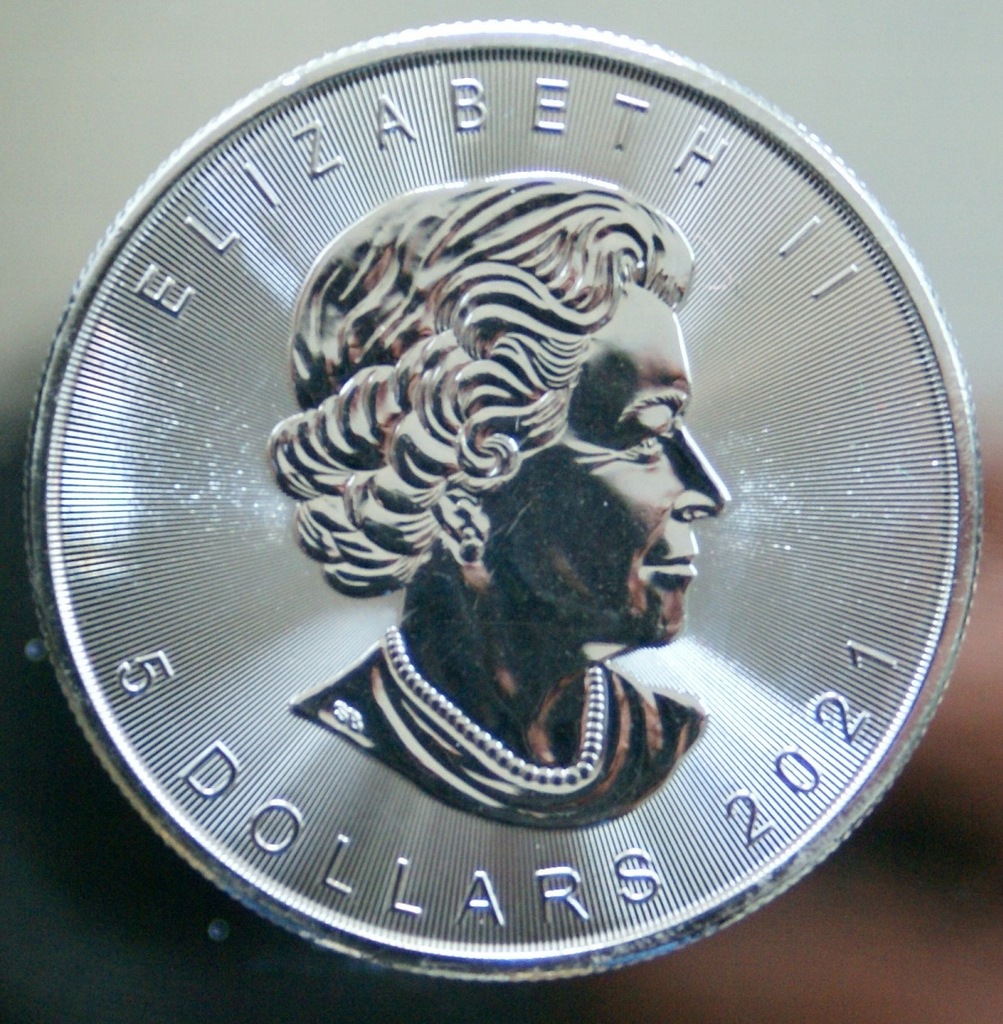 1 oz srebro Kanada 5 dollars liść klonu 2021