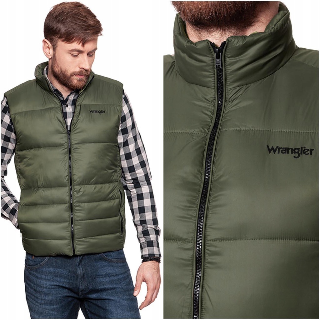 WRANGLER PUFFER VEST MĘSKI BEZRĘKAWNIK CIEPŁY XL