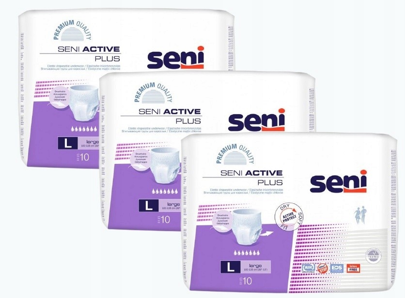 ZESTAW SENI ACTIVE PLUS LARGE majtki chłonne 10szt.