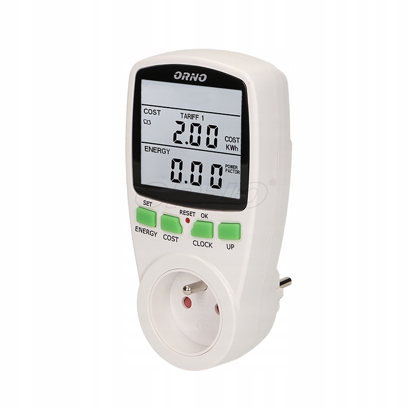 Domowy Licznik Energii Elektrycznej Wskazał Po Upływie Doby Wzrost Dwutaryfowy watomierz, kalkulator energii LICZNIK - 7837986695