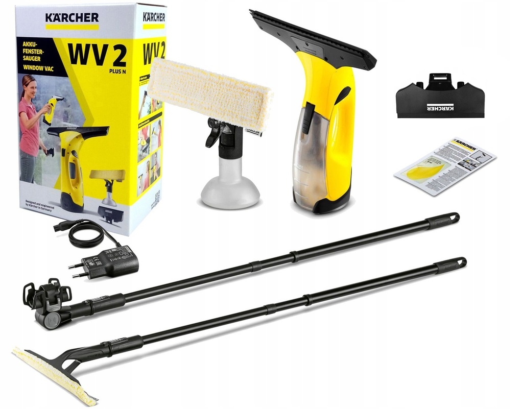 Купить СТЕКОНОМОЙКА KARCHER WV2 Plus N + ВЫСОКИЕ ОКНА: отзывы, фото, характеристики в интерне-магазине Aredi.ru