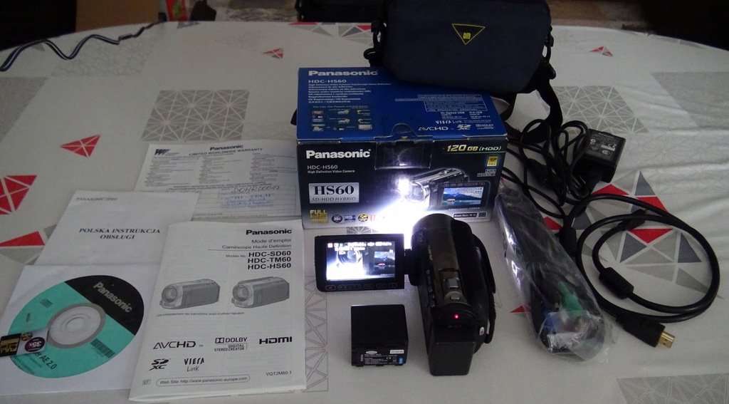 Kamera Panasonic HDC-HS60 FULL HD 120GB HDD