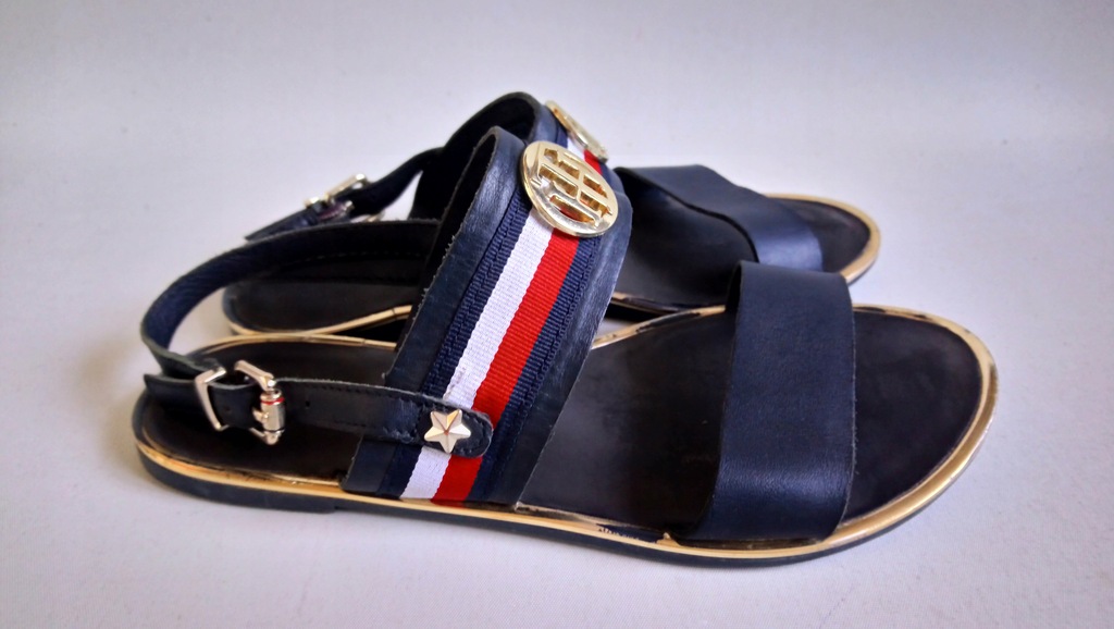 TOMMY HILFIGER CORPORATE RIBBON FLAT SANDAL 36 7837349403