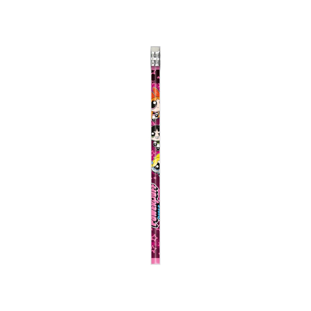 Ołówek szkolny z gumką HB Atomówki dla dziewczynki