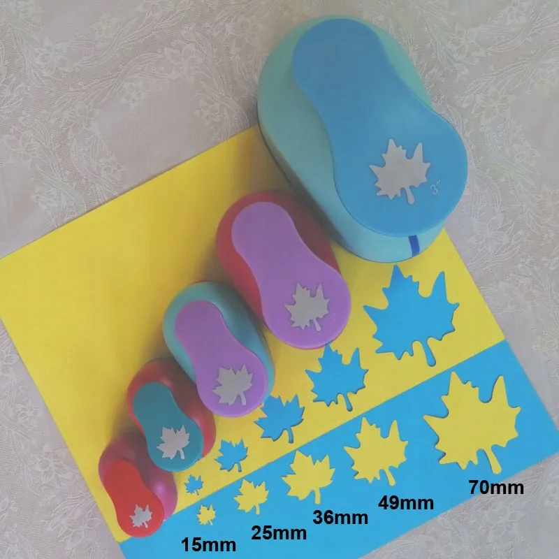 3" 2" 1.5" 1" Maple shape craft punch Hole Paper Cutter Scrapbooking