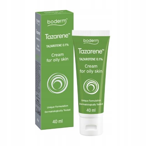 TAZARENE Krem Tazarotene 0,1% SKÓRA TŁUSTA 40ml