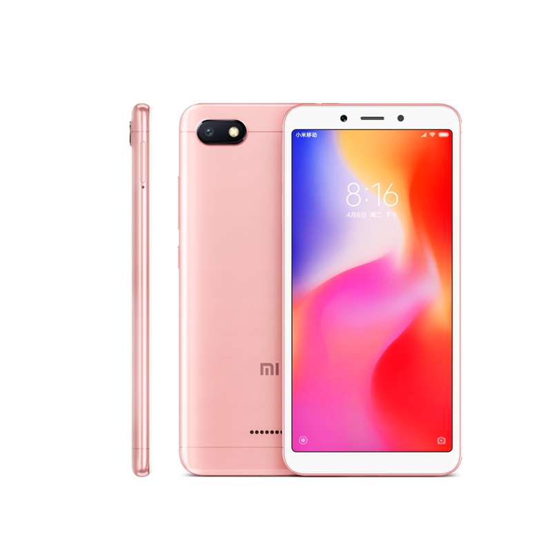 Smartfon Xiaomi Redmi 6A różowy 32GB