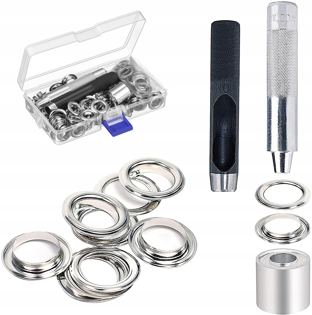 Oczka Kaletnicze 10 mm do torebek butów 100 kpl