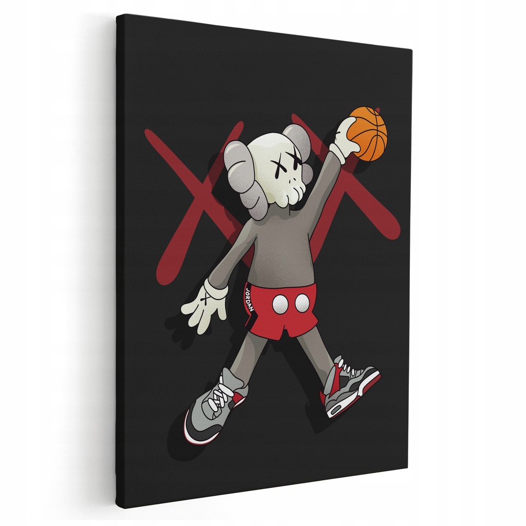OBRAZY NA PŁÓTNIE 40x50 cm **wiele wzorów** OBRAZ DO SALONU FIGURKA KAWS