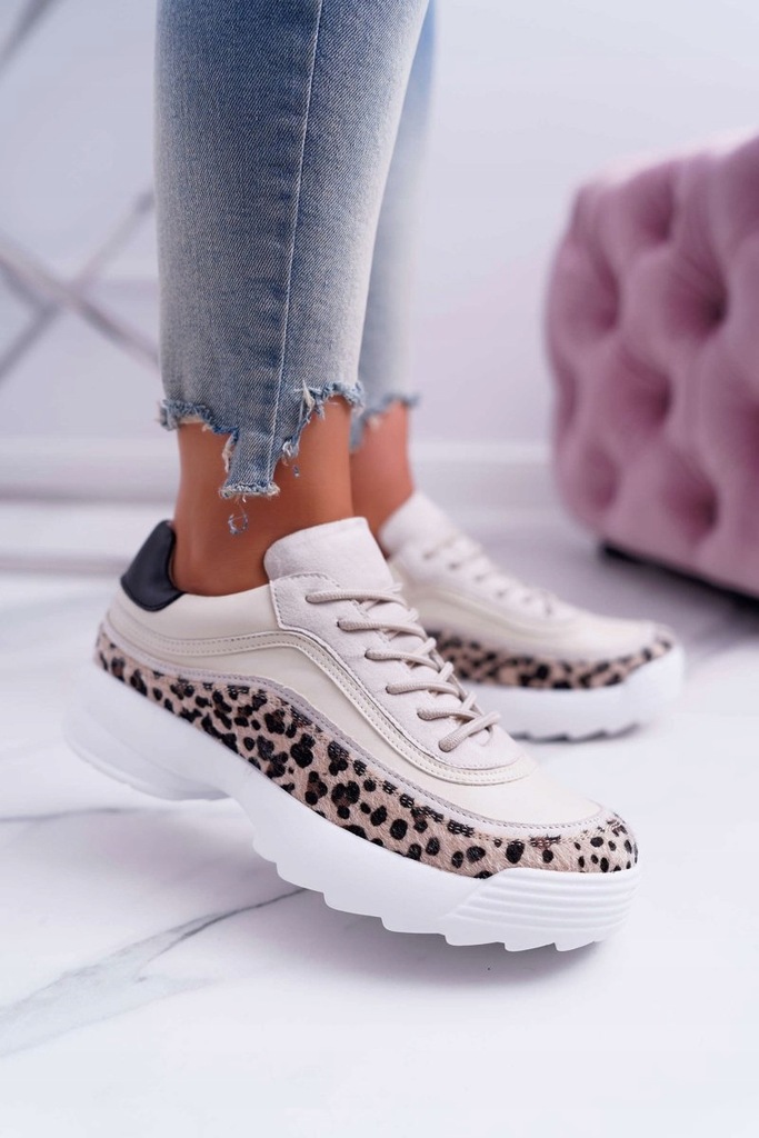 Sportowe Damskie Buty Leopard Debora 40