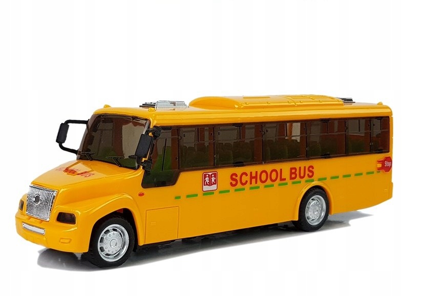 Pomarańczowy Autobus ze Światłami Dźwiękami otwierane drzwi PREZENT Swięta