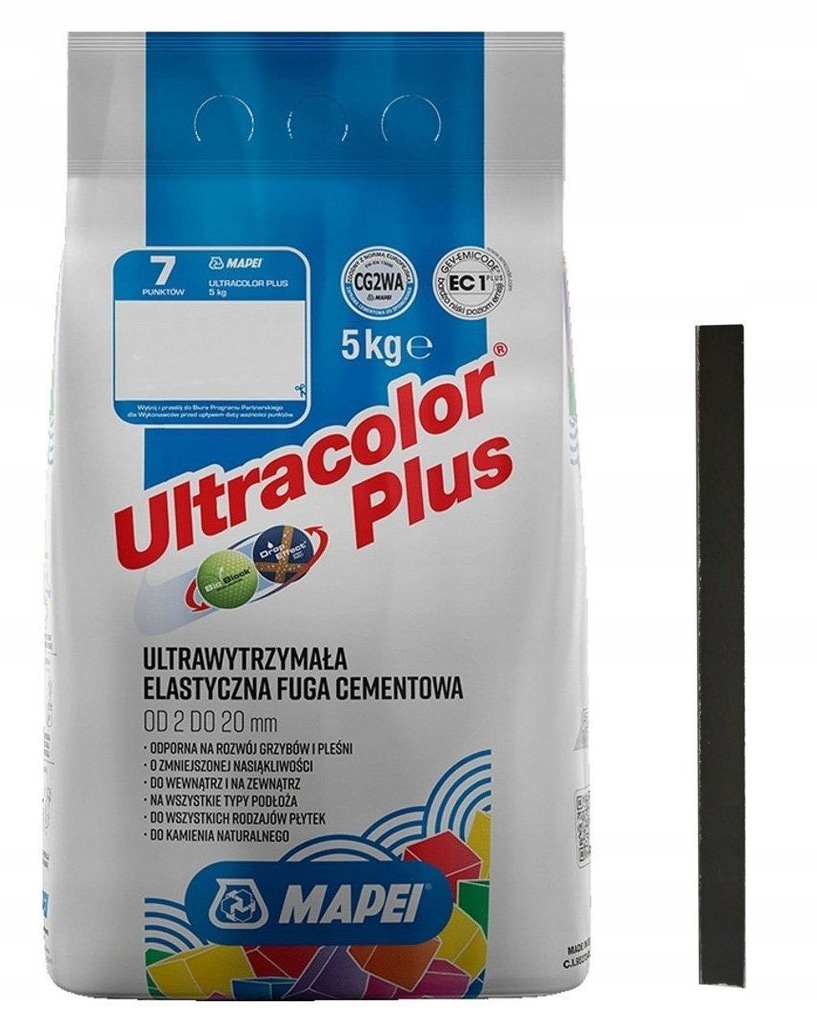 FUGA ULTRACOLOR PLUS 120 CZARNY 5KG MAPEI