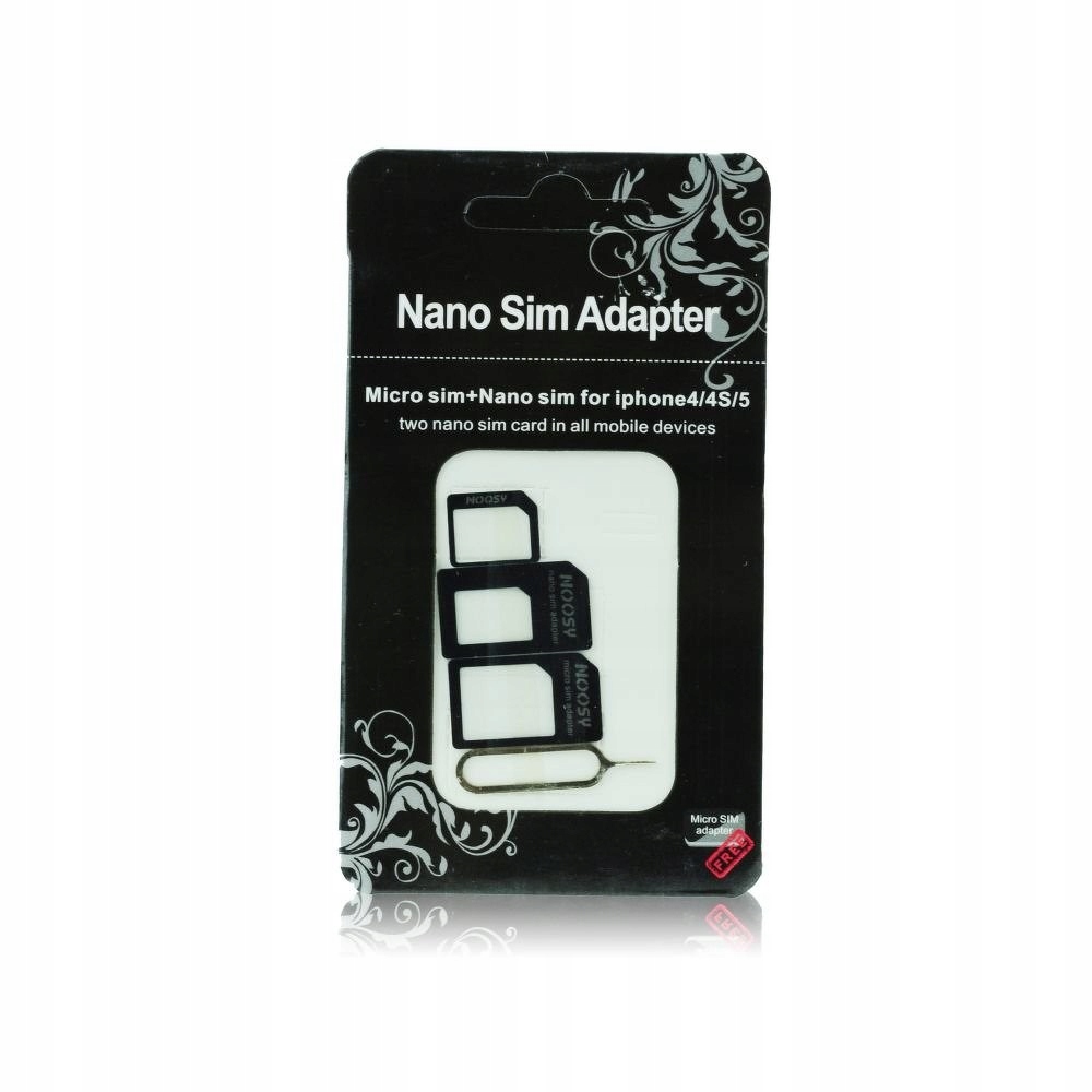 ADAPTERY kart przejściówka na NANO MICRO karta SIM