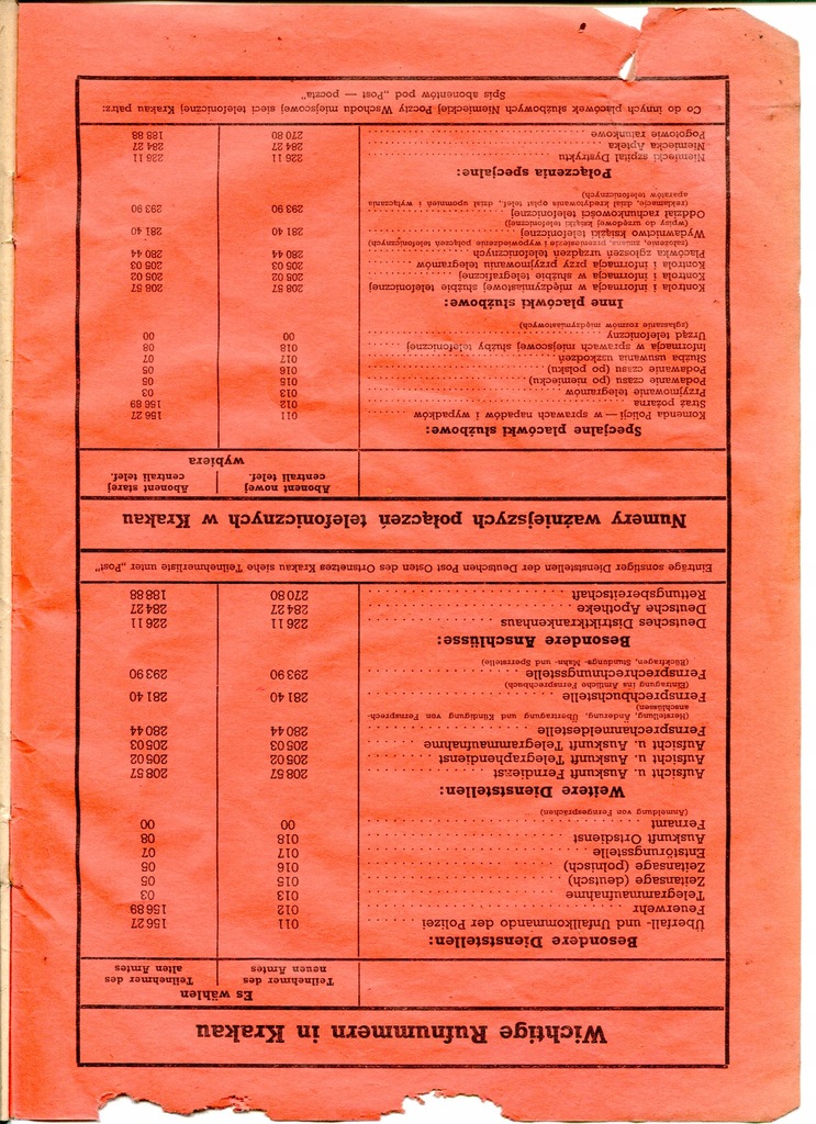 1944 Gg Krakow Ksiazka Telefoniczna O Schindler 8072870028 Oficjalne Archiwum Allegro