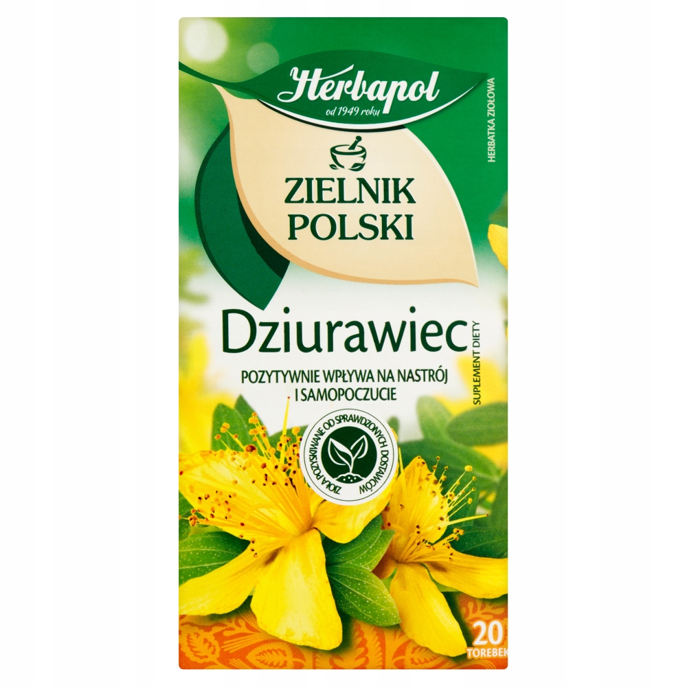 Herbapol Zielnik Polski Dziurawiec Herbatka Ziołowa Suplement Diety 30 G (2