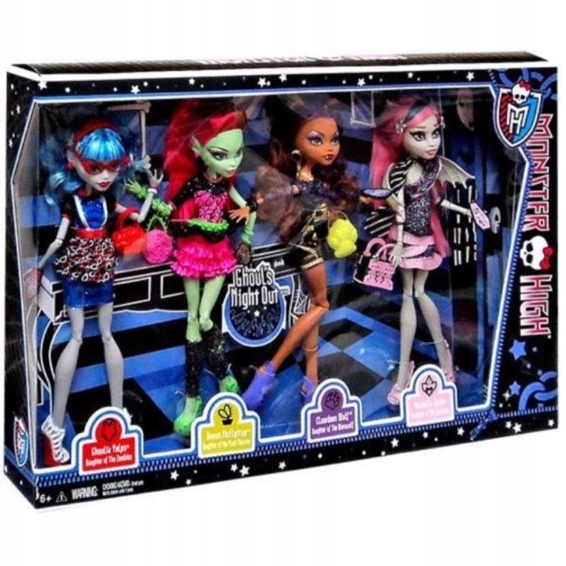 Monster High Ghouls Night Out 4 Pack Unikat Bbr96 7635985537 Oficjalne Archiwum Allegro