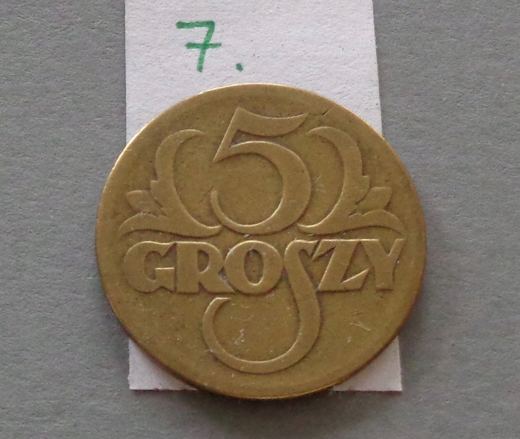 5 groszy z 1923 roku , II RP , ŁADNE