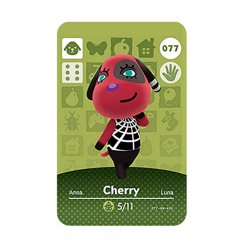 Animal Crossing Amiibo Karta Dla Switch 077 Cherry