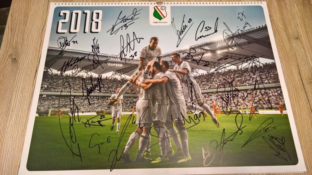 Kalendarz z autografami | Legia Warszawa