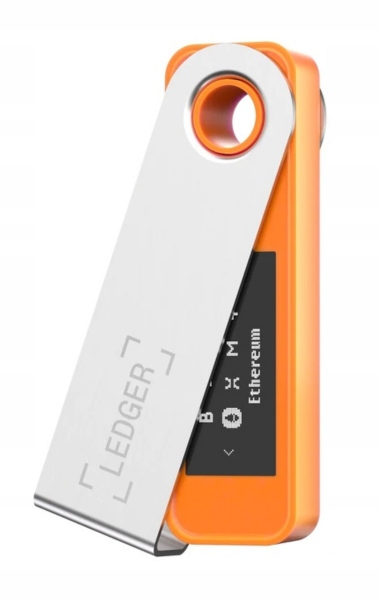 Portfel kryptowalut Ledger Nano S Plus BTC Orange