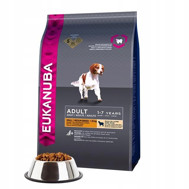 EUKANUBA ADULT SMALL MEDIUM LAMB RICE 12KG