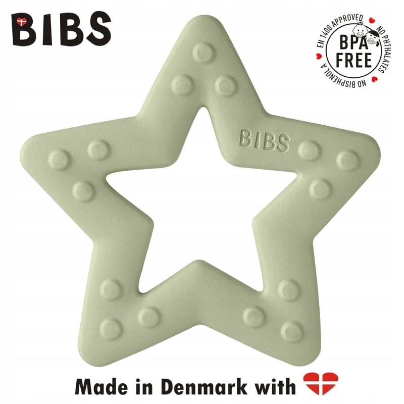 BIBS BABY BITIE STAR SAGE gryzak dla niemowlaka